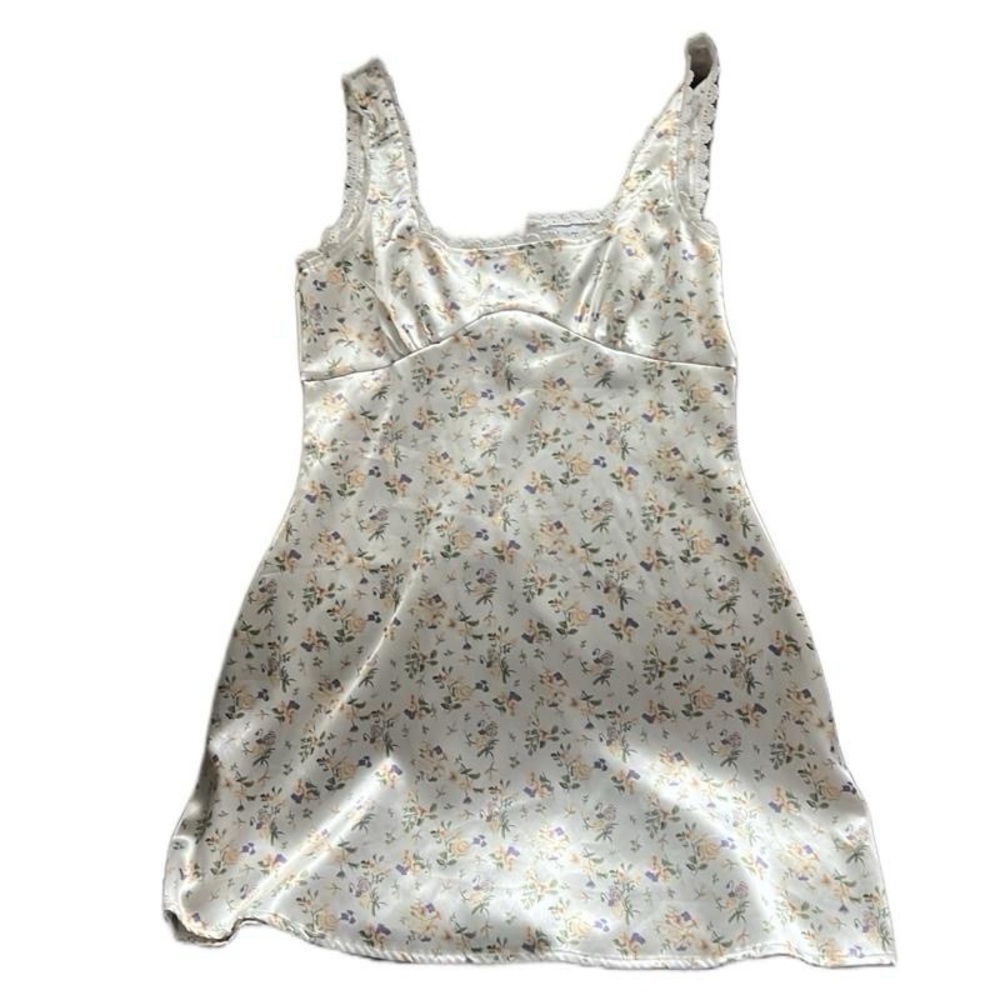 Princess Polly Lace-Trimmed Satin Dress